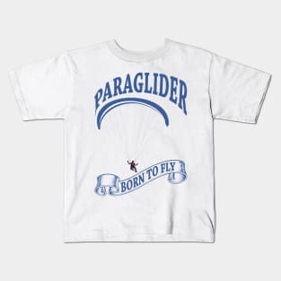 Aesthetic Paragliding Design Kids T-Shirt